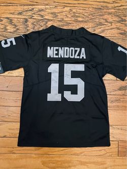 Black Oakland raiders Mendoza football Jersey
