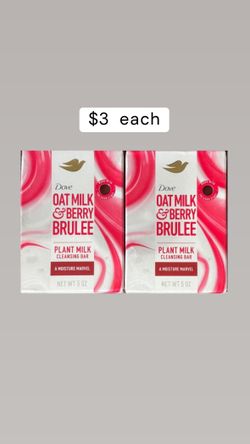 Dove Beauty Plant Based Bar Soap - Oat Milk & Berry - 5oz / $3 Each