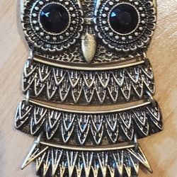 NEW Long Owl Necklace/Pin/Pendant