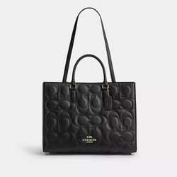 Coach Maggie Tote Sig Leather
