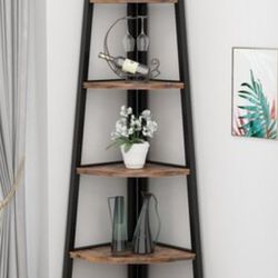5 Tier Corner Bookcase / Shelf
