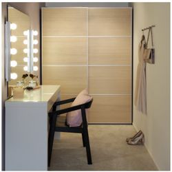 White IKEA Malm Desk 