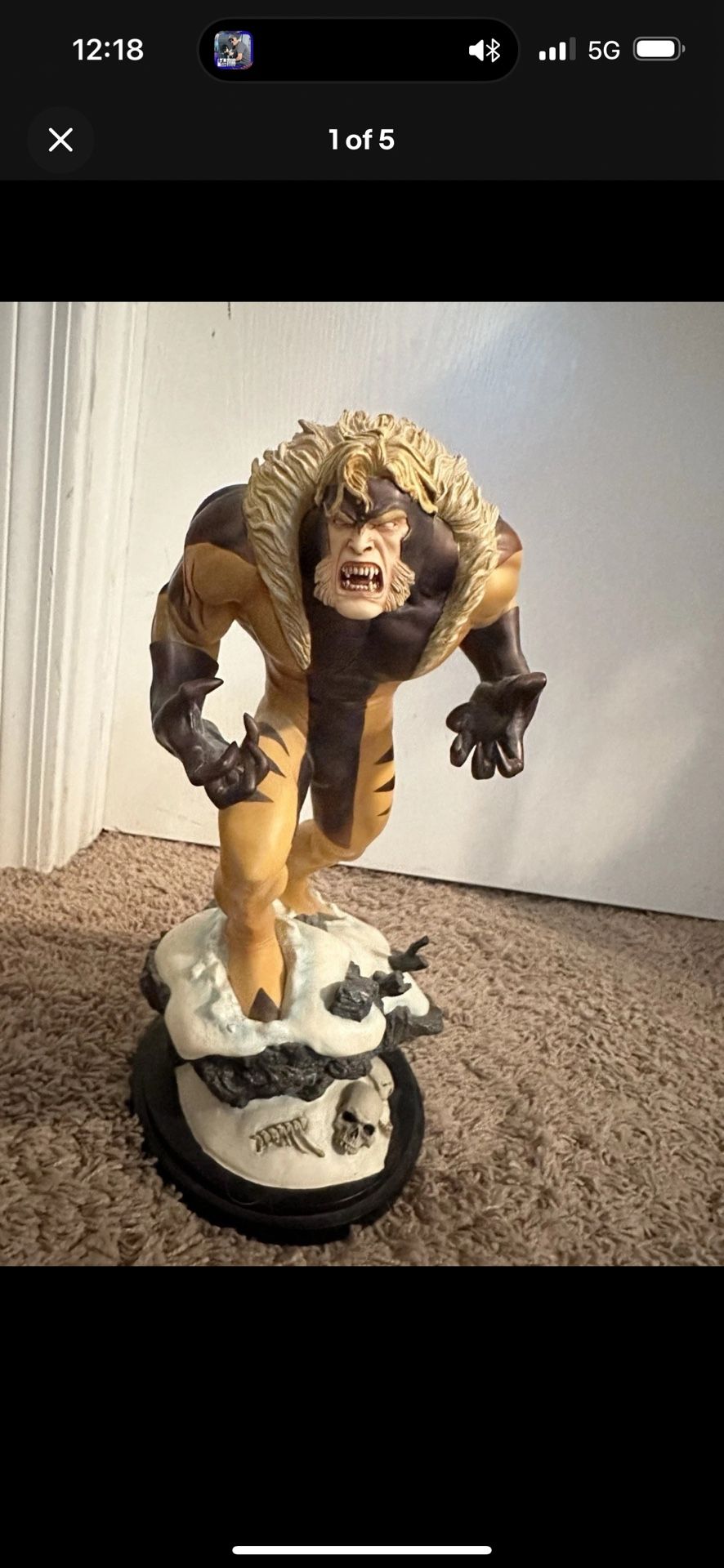 Sabertooth Statue Bowen Designs X-Men Wolverine Marvel