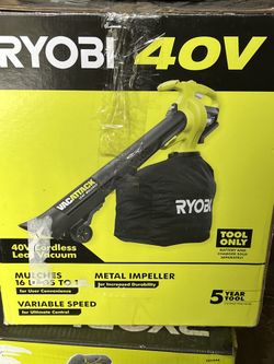Ryobi 40v Vacuum/leaf Blower