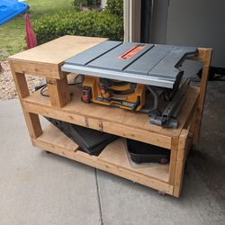 Ridgid Table Saw With Work Table