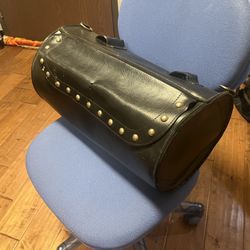 Leather Motorcycle Saddle Bag 