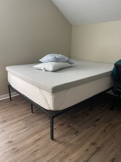 Brand New Queen Frame Bed + Mattress+ Topper