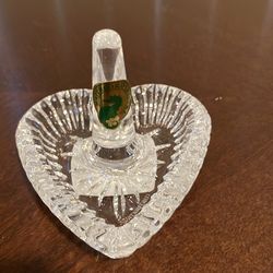 Waterford heart shaped ring holder.