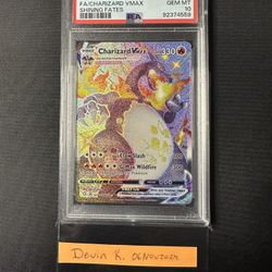 PSA 10 Charizard VMAX #SV107 Pokemon Hidden Fates