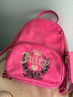 Juicy Couture Pink Velour Mini Backpack