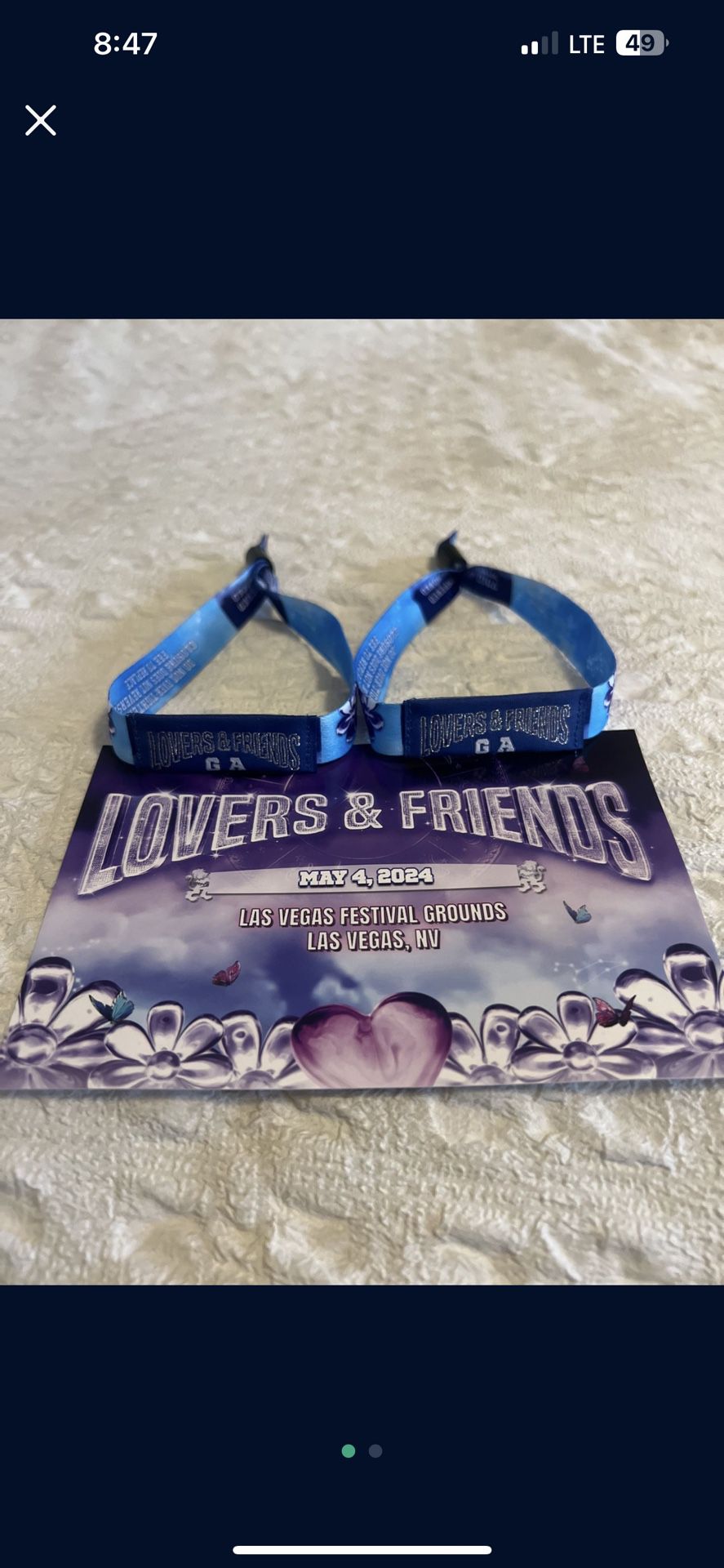 Lovers and Friends 1 Wristband