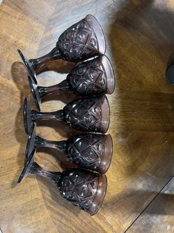 Purple Amethyst Goblets 