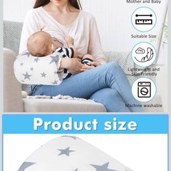 Baby Feeding Arm Pillow,Soft Cotton Bottle Nursing Arm Pillows for Newborn,Breastfeeding Pillows for More Support for Mom and Baby,