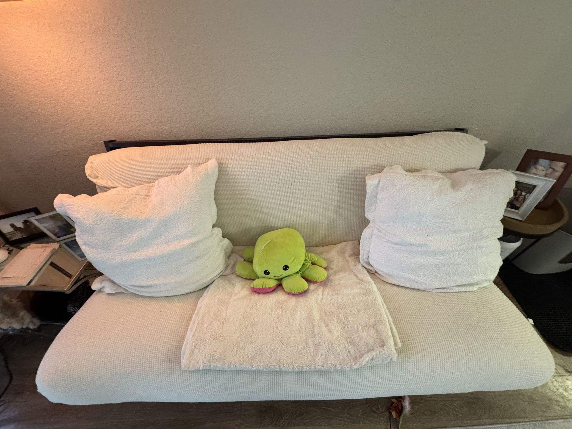 Comfy Convertible Futon – Full-Size Bed + Couch in One!