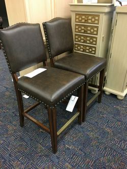 Brand New Set of 2 counter hight chairs firm price we finance no credit check needed