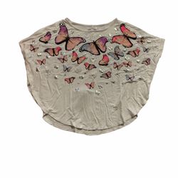 Girls Butterfly Shirt Size 7/8