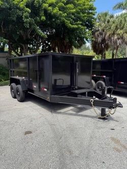 Taylor 7 x 14 High Side Dump Trailer 14k