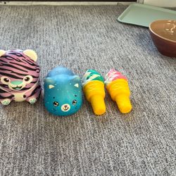 4 Squishy Toys