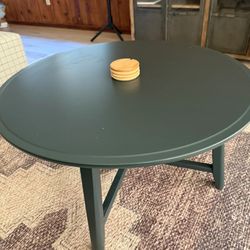 Round Green Coffee Table