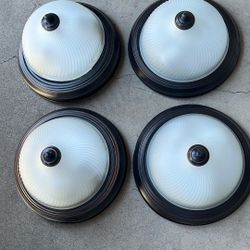 Four ceiling lights.