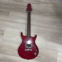 Red Des Lauriers Vox SDC-1 Mini Electric Guitar 