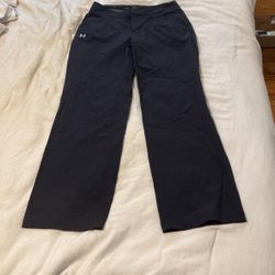 Under Armor Black Performance Golf Pant Womens Size 6 