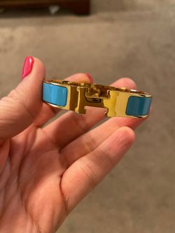 Hermès blue bracelet
