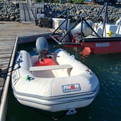 10 Foot Innflatable RIB With 15 Hp Yamaha Four Stroke