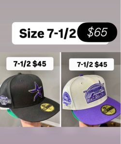 Astros fitted hats 7-1/2
