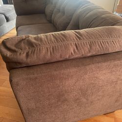 Free 7ft  Grey Sofa With Matching Loveseat