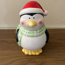 Ceramic Penguin Cookie Jar
