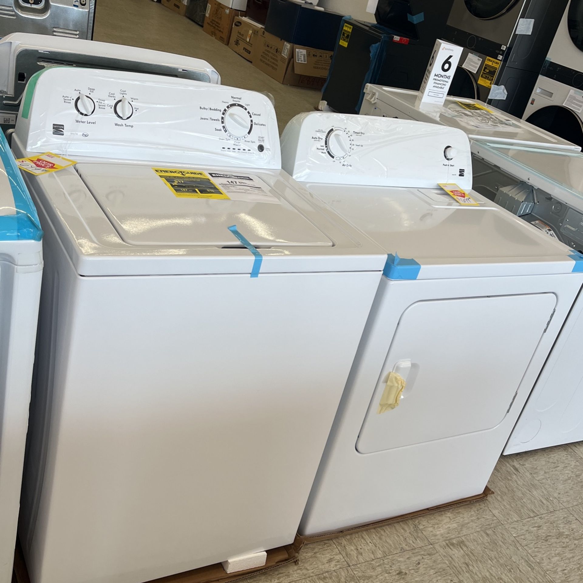 New Set Washer And Dryer Set By Kenmore