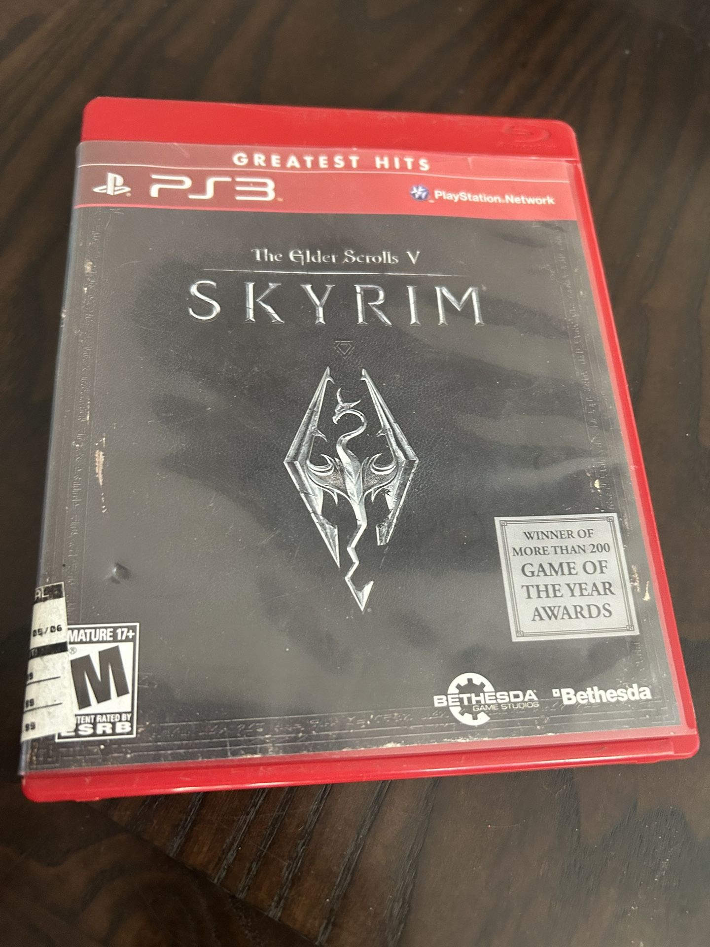 Elder Scrolls V Skyrim PS3 Playstation 3 Greatest Hits - Complete CIB