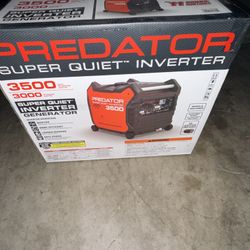 GENERATOR PREDATOR 3500 Watt NEW UNOPENED SUPER QUIET 