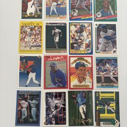 16 Different Ken Griffey jr baseball cards