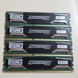 32G BALLISTIX GAMMING 1333MHz DESKTOP MEMORY (SHOP 52)

