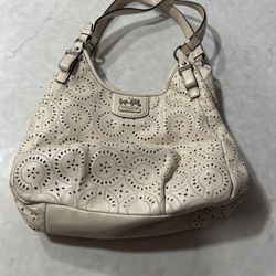 COACH Shoulder Bag Leather CRM 19625