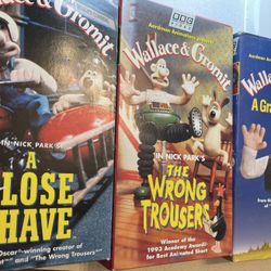 Wallace And Gromit VHS  Movie Set 
