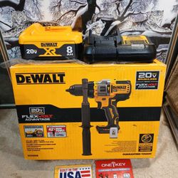 NEW DEWALT 20V BRUSHLESS 1/2 HAMMER DRILL KIT 