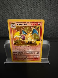 Pokémon Charizard 25th Anniversary Holo Card – 4/102
