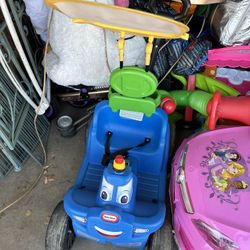 Little Car / Push Wagon With Shade 