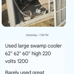 Big 220v Swamp Cooler 