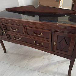 Neoclassical/traditional Cherry Wood Buffet Table