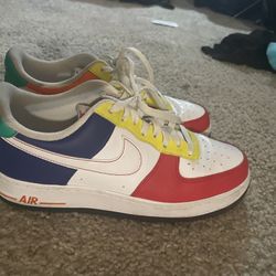 multicolor nike air force 1’s