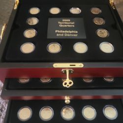 Gold Plated State And Territorial Quarters