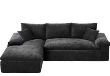 BRAND NEW 
Double Layer Thick Comfortable 108" L-Shaped Boneless Sectional Sofa, Modern Oversized Cloud Couch for Living Room, No Assembly, Chenille G