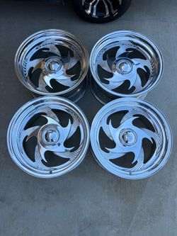 (4) Billet Specialties 17x9.5 Phantom rims 5x5 bolt pattern