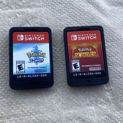 POKEMON SCARLET + POKEMON SWORD Games For Nintendo Switch