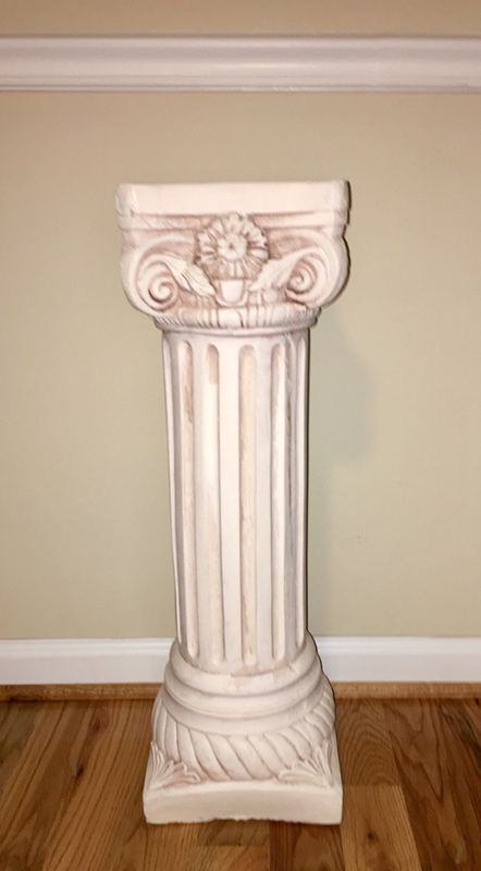 Classic Roman Column Pedestal 28.5” Tall