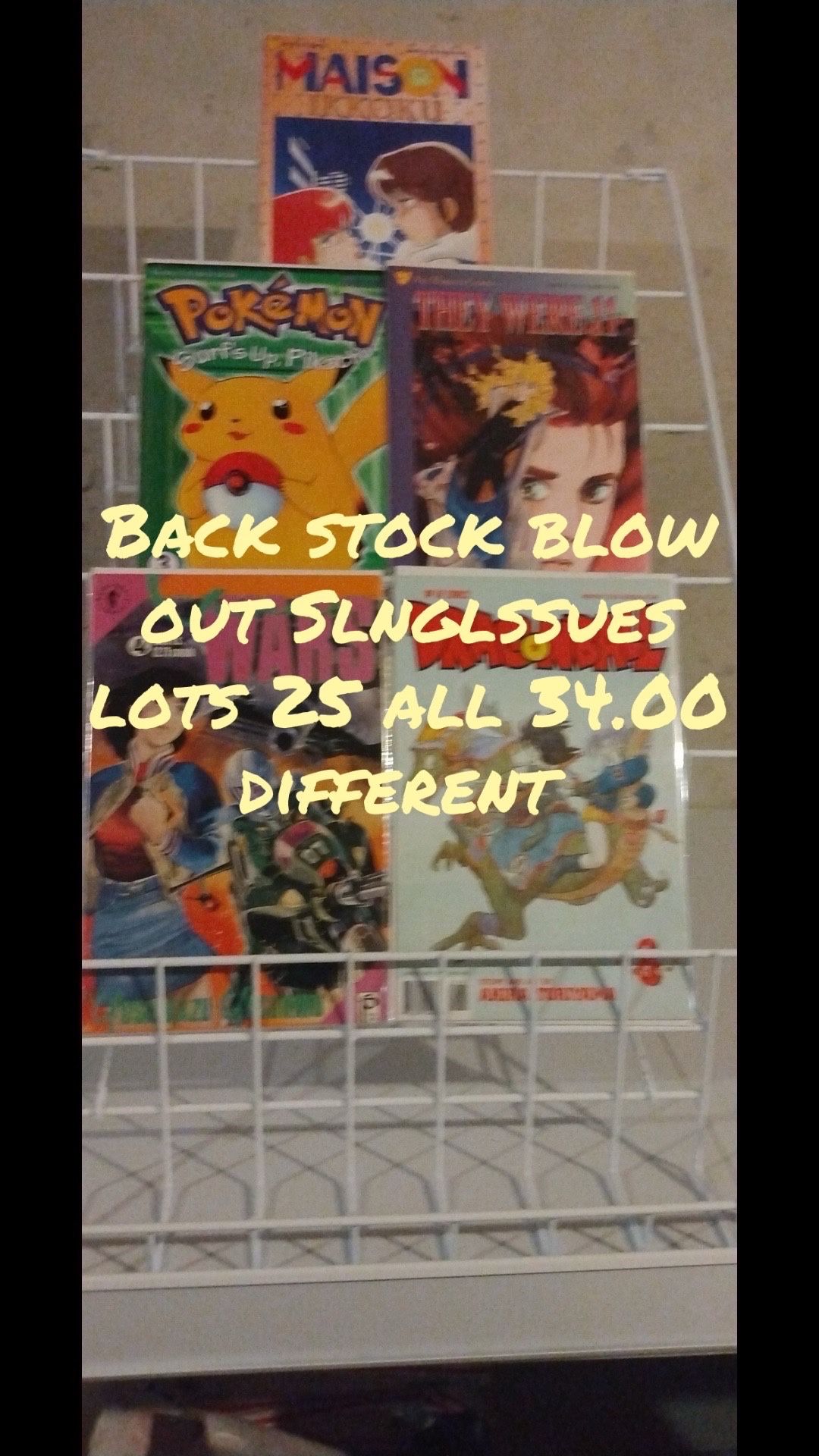 Back Stock Blow Out Slnglssues Lots 25 All Different